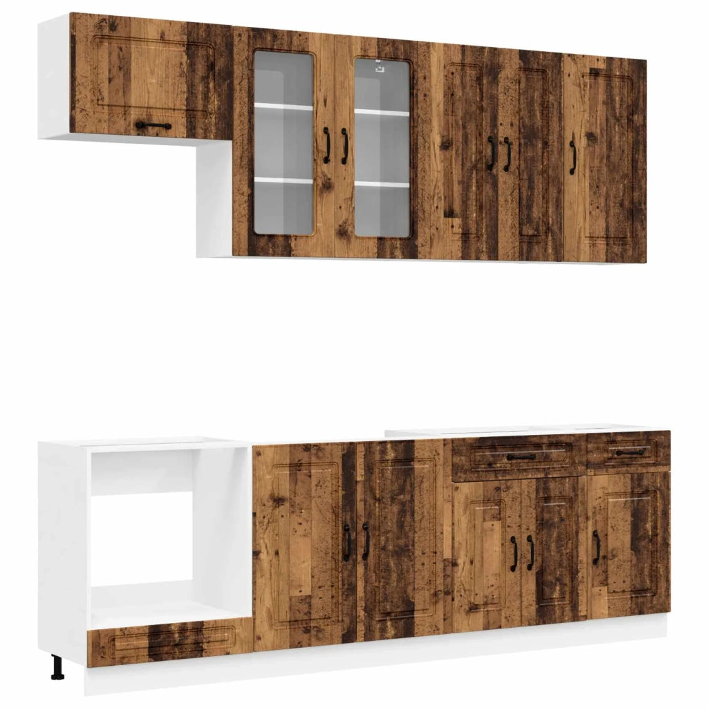 Unità Cucina KALMAR 8 pcs Legno antico Legno ingegnerizzato 3438191