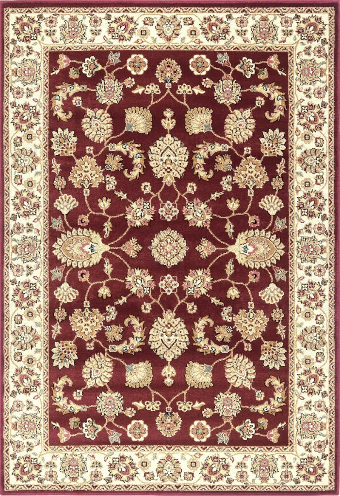 Tappeto BABIL cm.160x230 disegno classico orientale colore rosso e crema