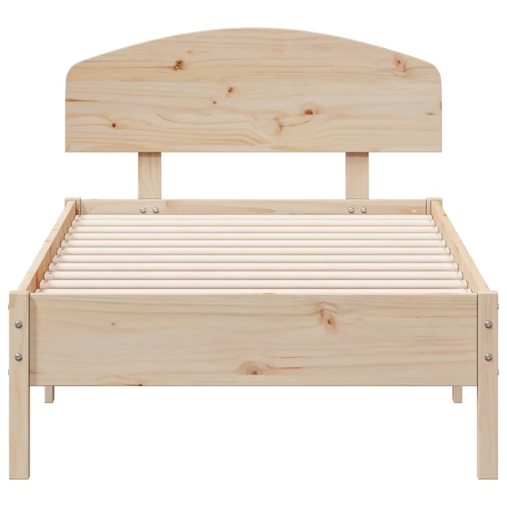 Giroletto senza Materasso 75x190 cm in Legno Massello di Pino 3207241