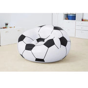 Trade Shop - Poltrona Gonfiabile Pallone Da Calcio Poltroncina Soccer 114x112x66cm Sedia 75010 -