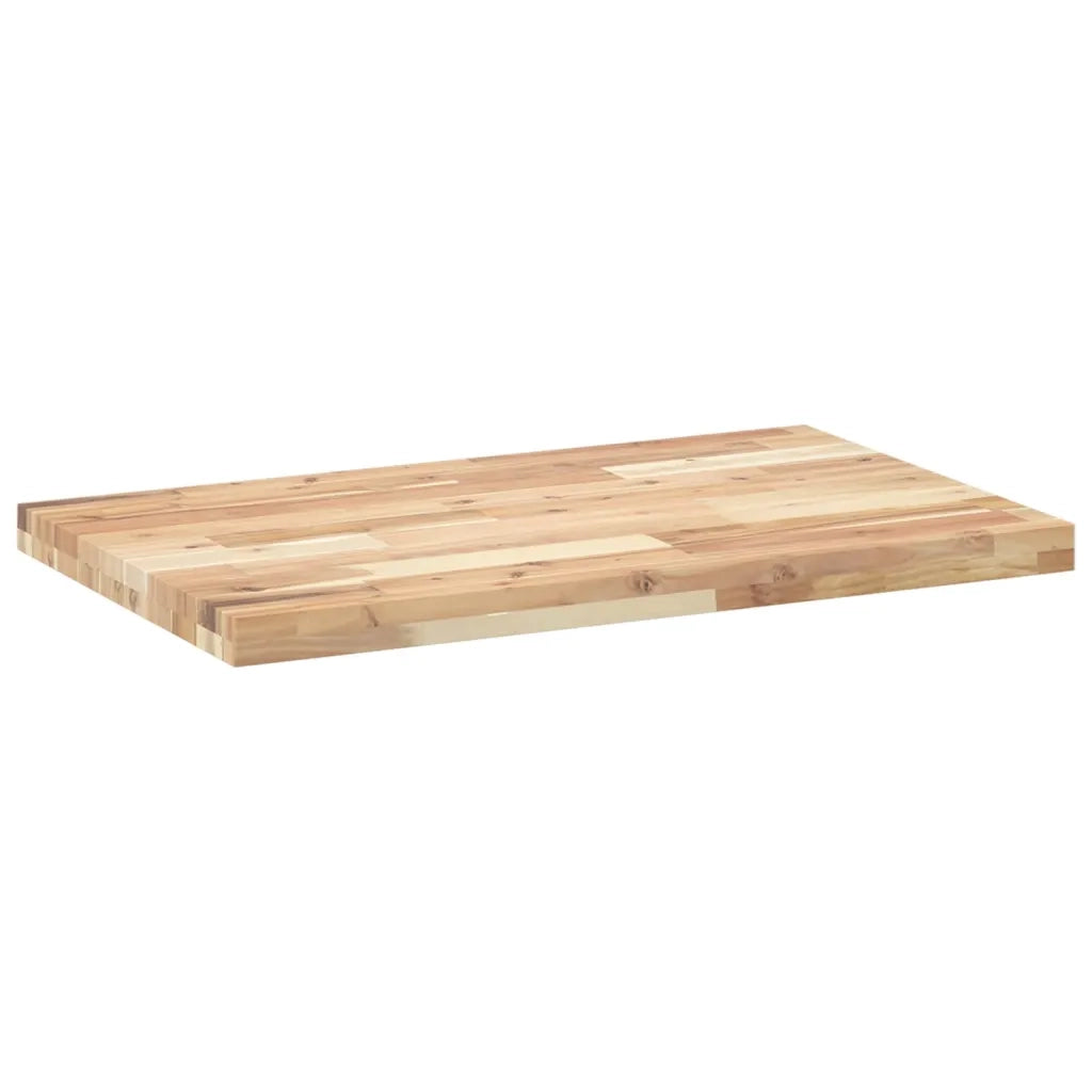 vidaXL Piano da Bagno Non Trattato 60x50x4 cm Legno Massello di Acacia