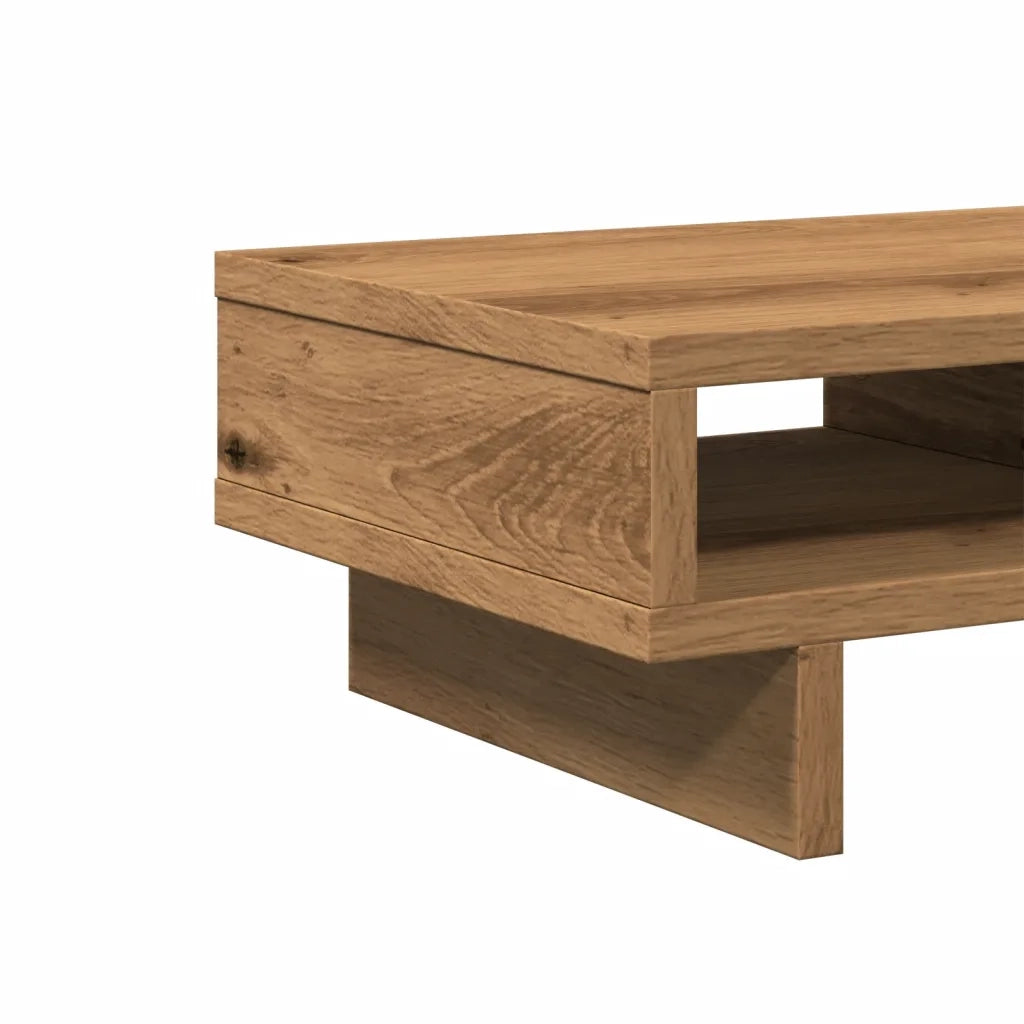 Supporto per Monitor Rovere Artigianale 50x27x15 cm Truciolato