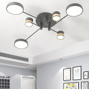 Lampada Da Soffitto Grey Grigia APP529-6C