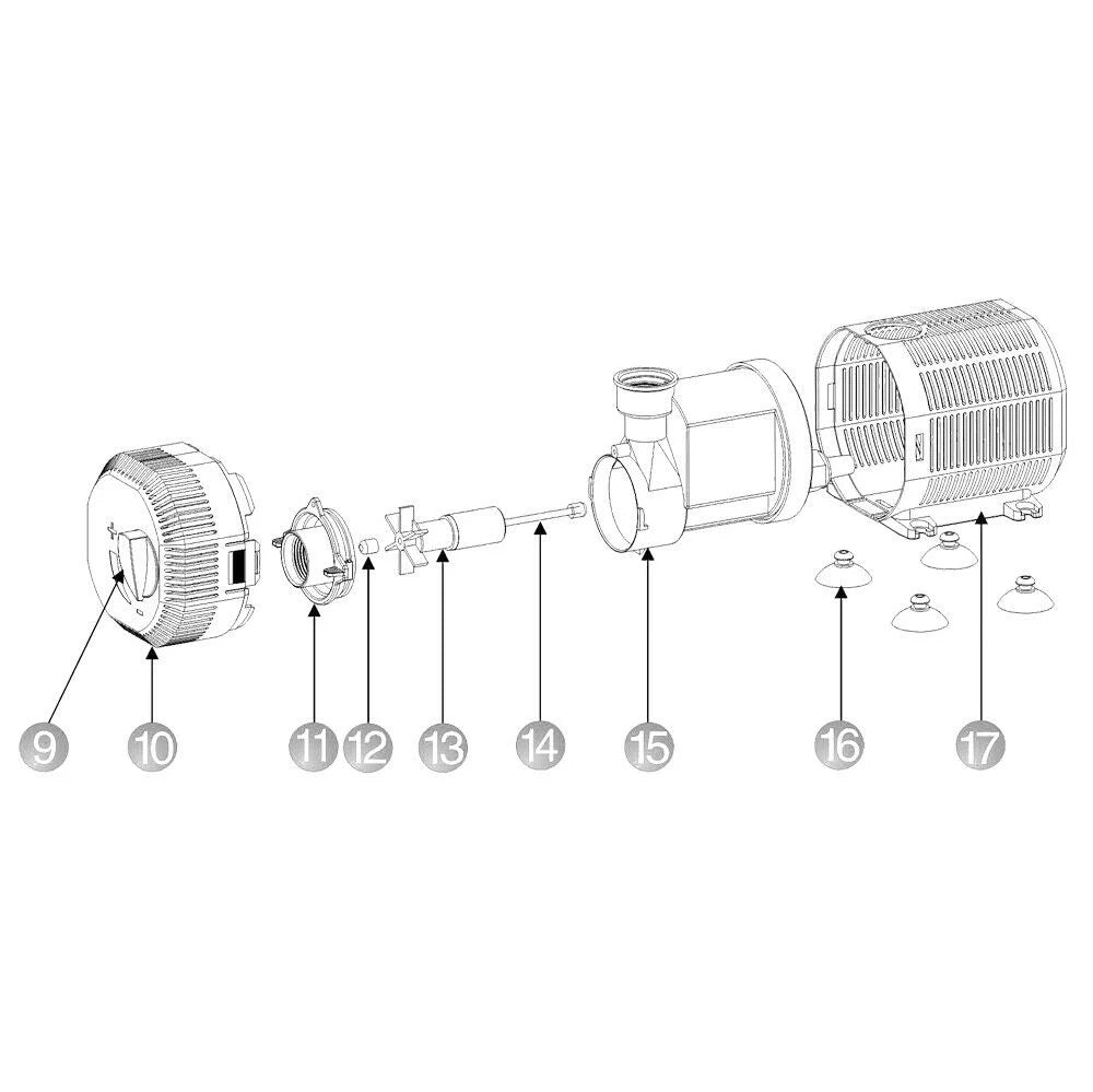 Pompa filtro per laghetto Eco 35 watt 2300 litri all'ora 16_0002727