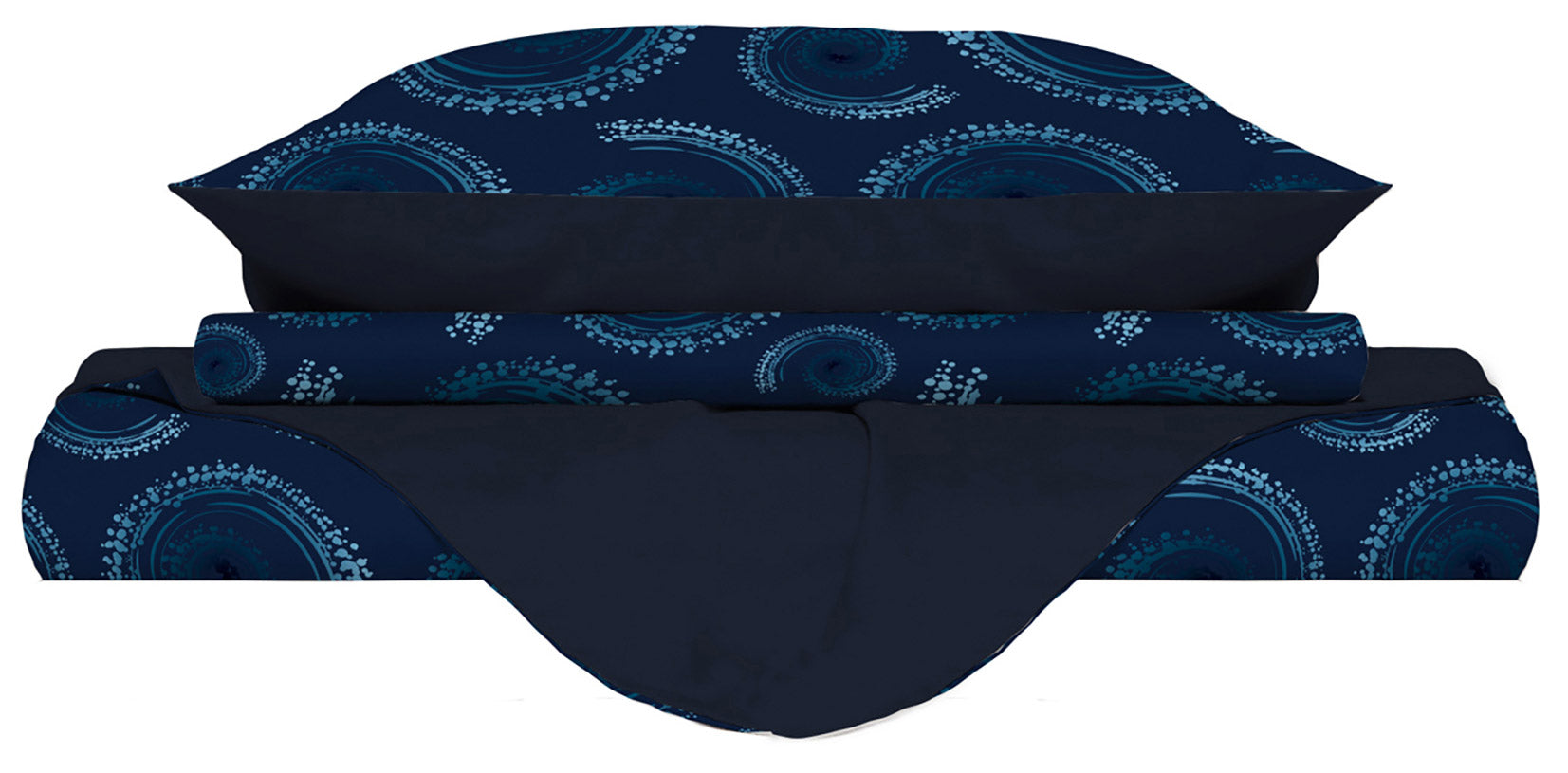 Copripiumino Singolo Double Face con Federe Stampato Vortex