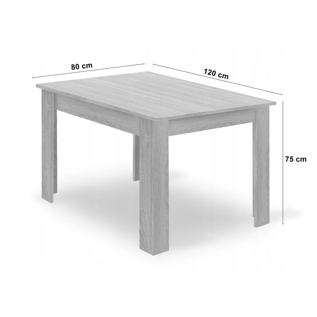 Tavolo da pranzo Artisan in rovere 120x80 cm