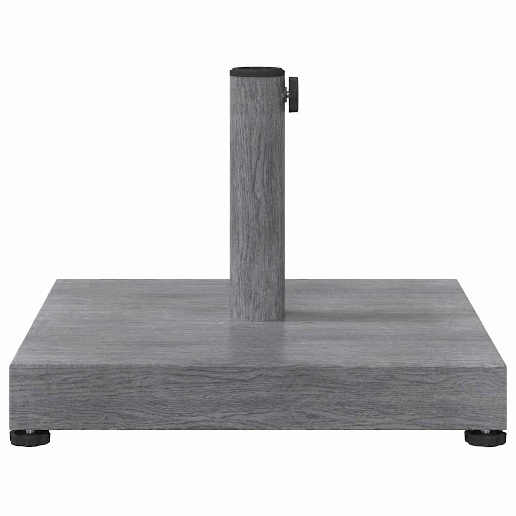 Base quadrata moderna per ombrellone da giardino e patio 45 x 45 x 31,5 cm robusta e stabile realizzata in acciaio grigio scuro 02_0058929
