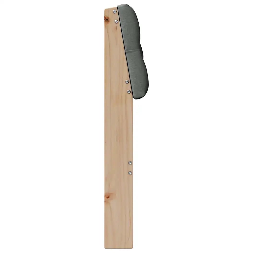 Testiera imbottita-Testiera con Cuscini-Testata Grigio scuro 90 cm Pino massello 286915