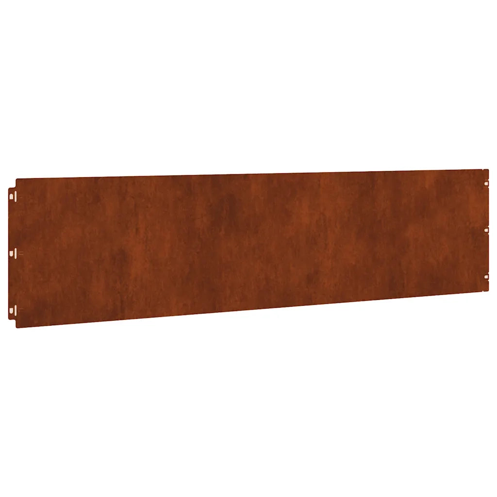 Bordura per Prato 20 pcs 25 x 103 cm Acciaio Corten Ruggine 858325