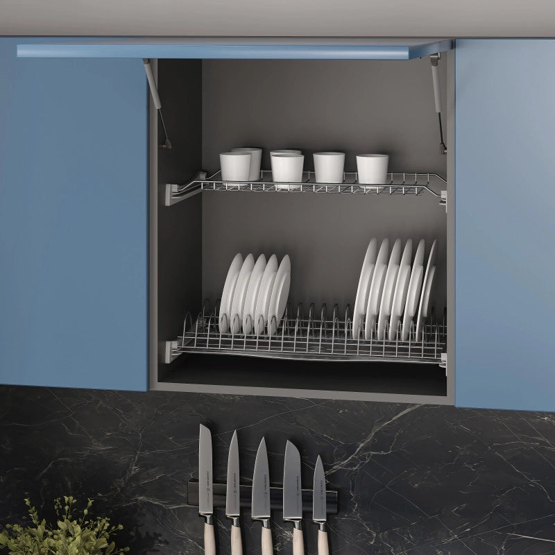 Recycle 1x20lt per il montaggio sul fondo e l'estrazione manuale in cucina, Grigio antracite, Tecnoplastica