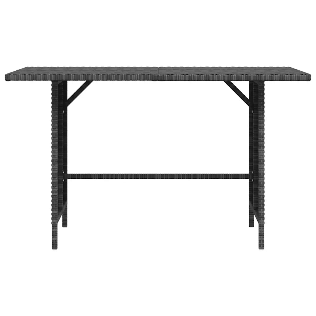 Tavolo da Pranzo da Giardino Grigio 110x70x65 cm in Polyrattan cod mxl 70459