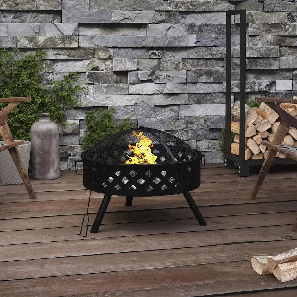 Braciere con Attizzatoio 58 cm XXL in Acciaio CFW7181688