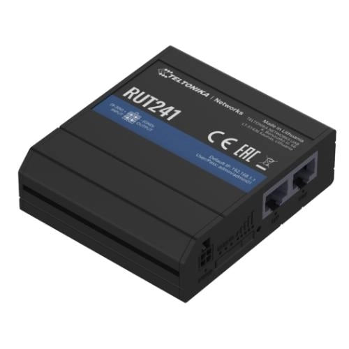 4g lte cat4, wifi, 2xrj45 10/100, dual sim/esim, wan failover e rms per iot e m2m - RUT241
