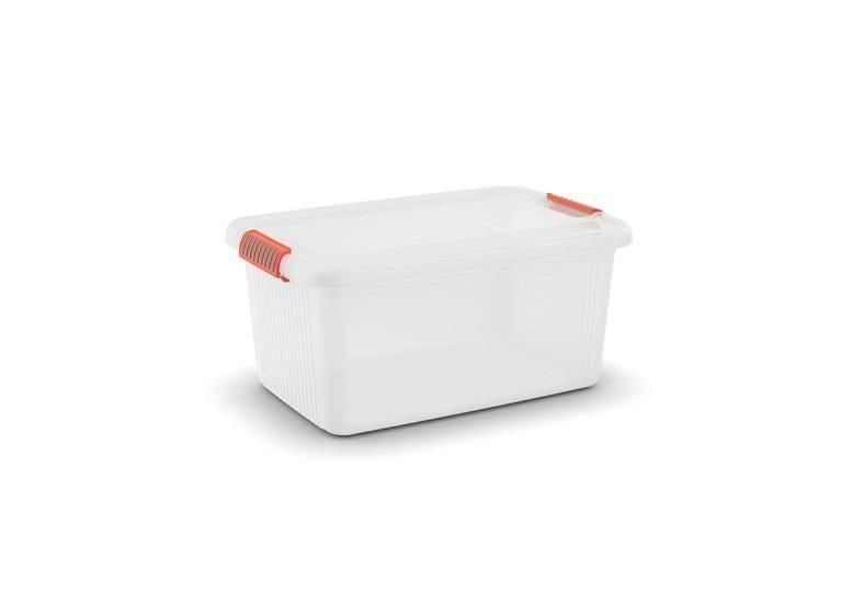 KIS K Latch Box Armadietto portaoggetti Rettangolare Arancione, Trasparente
