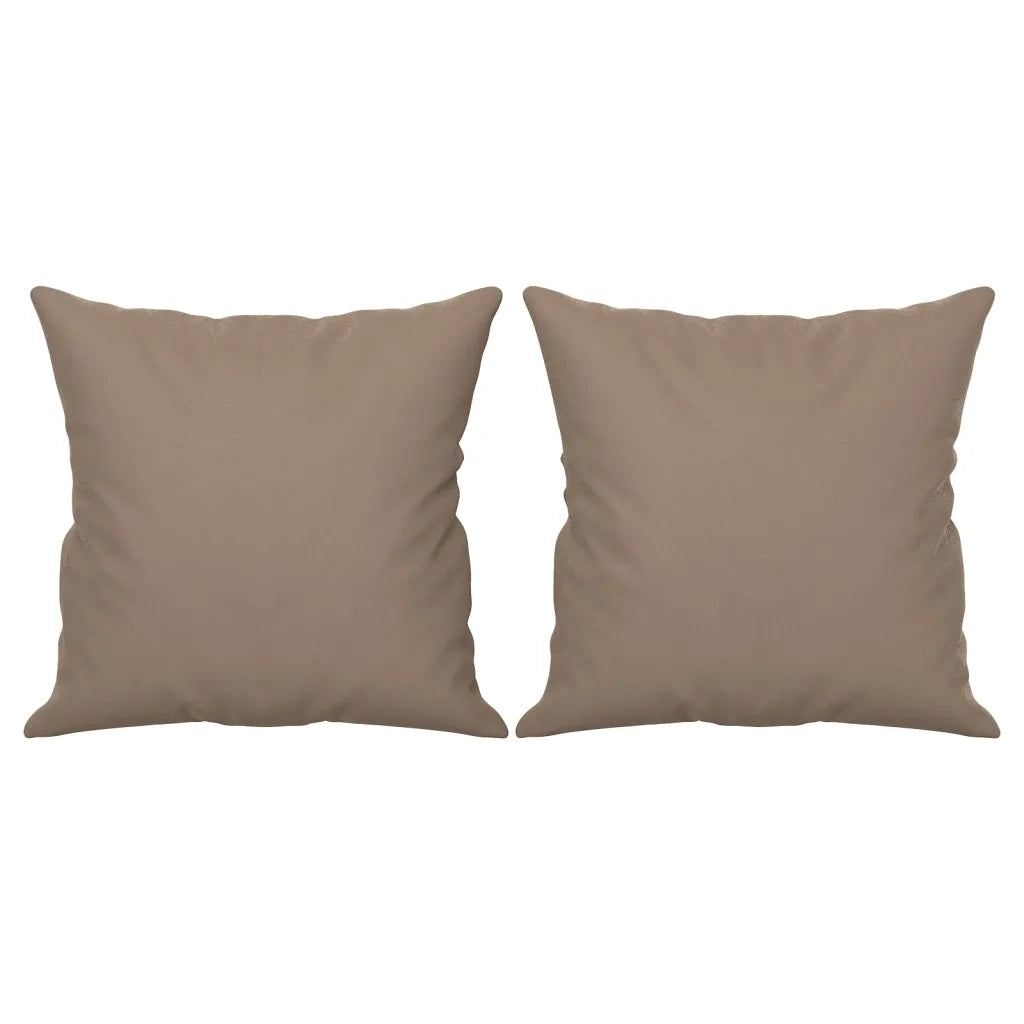 Cuscini Decorativi 2 pz Tortora 40x40 cm in Tessuto Microfibra CFW8093886