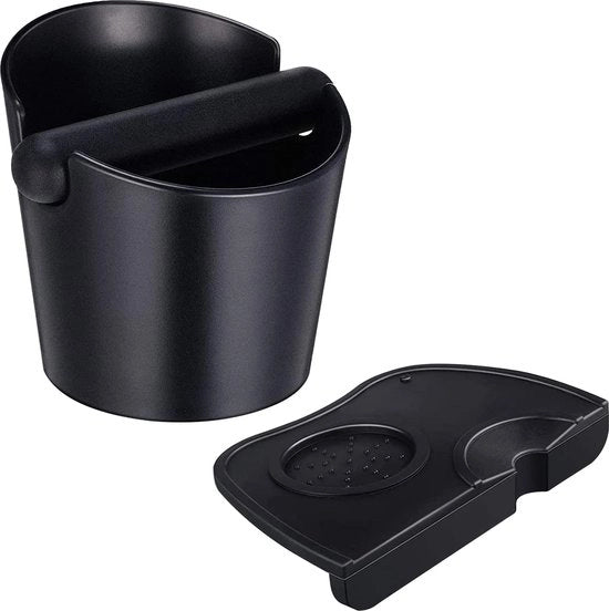 2 contenitori di smaltimento espresso, raccoglitori e tamponi, mat, silicona, cassa di smaltimento espresso Knock Box, mat per stampeggiare, contenitore di smaltimento anti-slip per ogni accessorio barista.