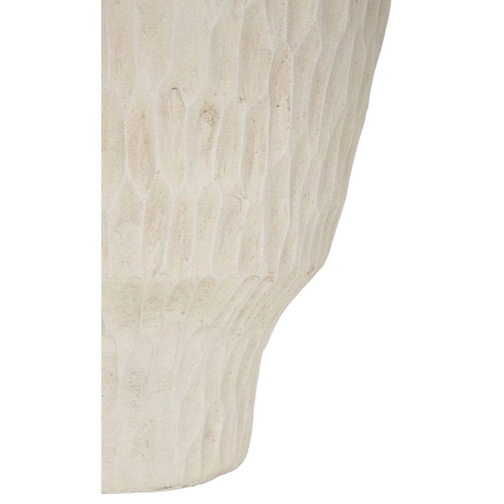 Vaso Decorativo VKH819, Beige, Poliresina, 29,5x29,5x57 cm