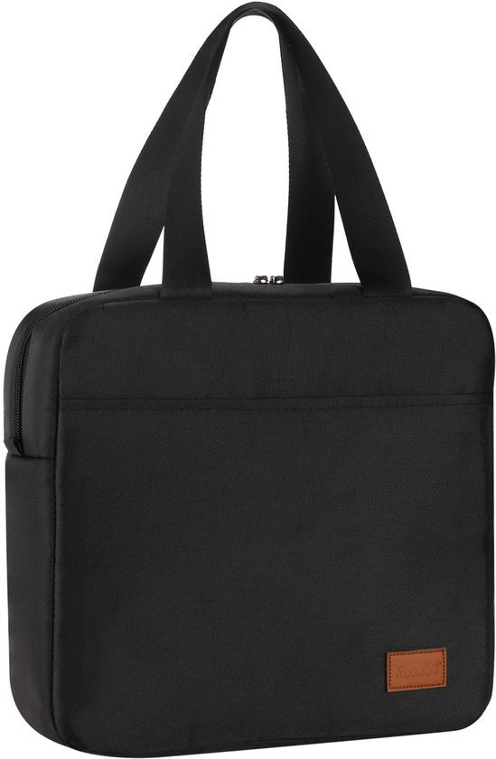 Borsa termica portatile per picnic con chiusura a raffia impermeabile al liquido 7L nera