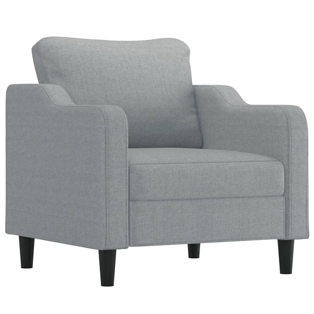 Poltrona-Divano Sedia Grigio Chiaro 60 cm in Tessuto 677560