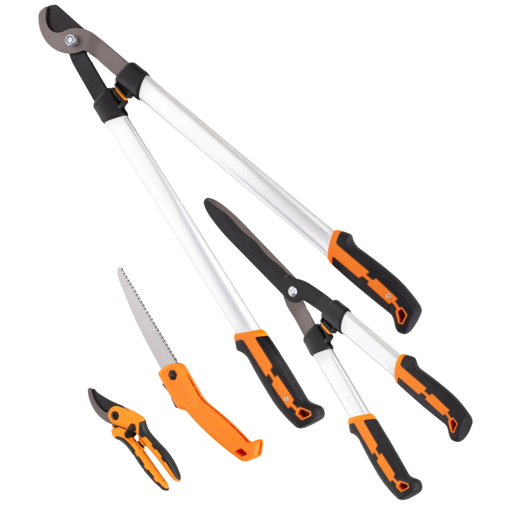 Set Giardinaggio 4 Pezzi ¨C zephmum ¨C Cesoie Troncarami Forbici Seghetto Pieghevole