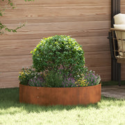 Fioriere in Acciaio Corten Acciaio Corten Grande Intarsi decorativi