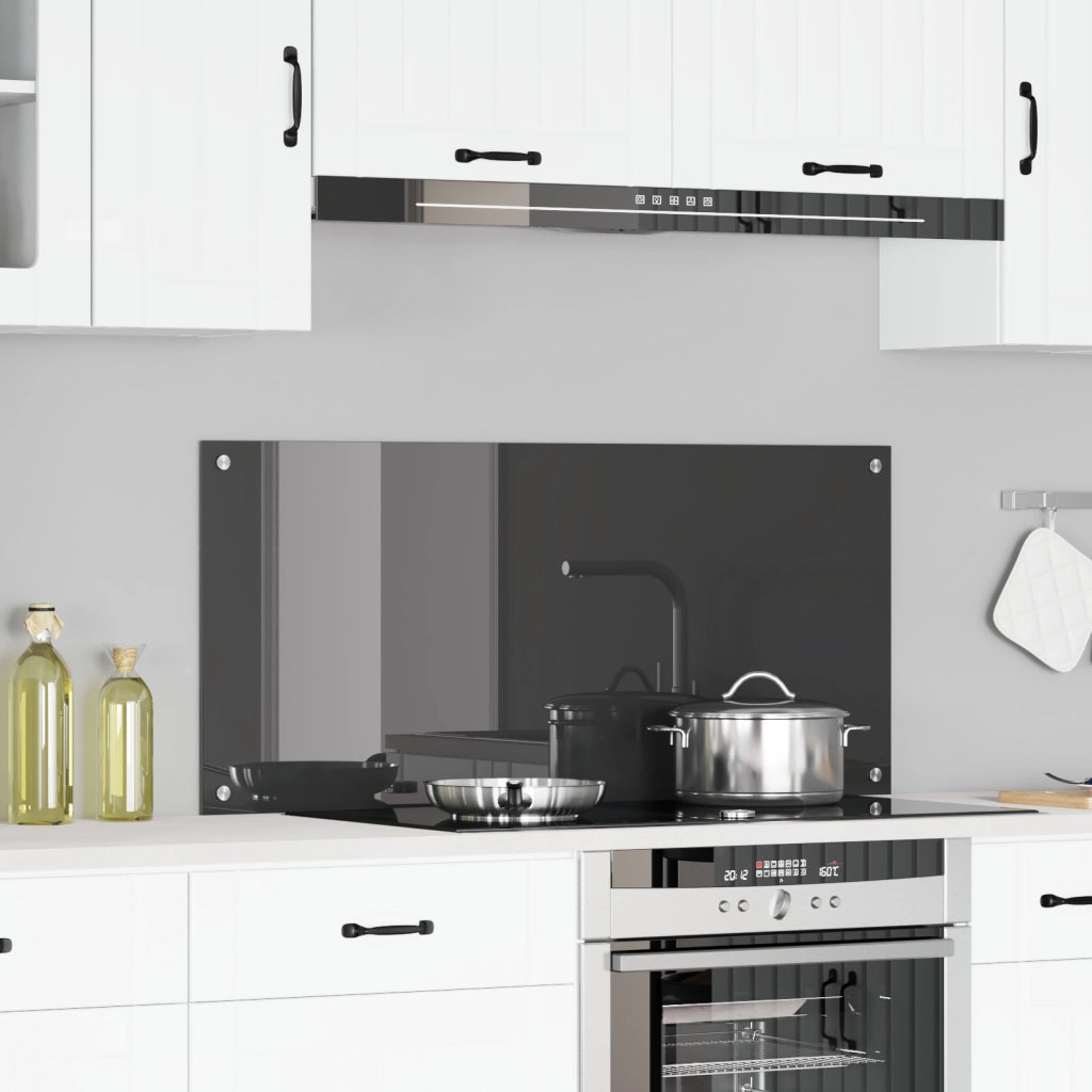 Schienale Cucina Grigio scuro 110x50x0,6 cm in Vetro Temperato di