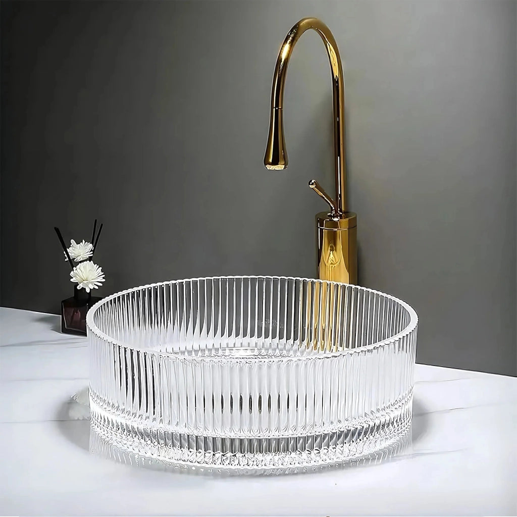 Lavabo Da Appoggio Rea Ingrid 35 Transparent
