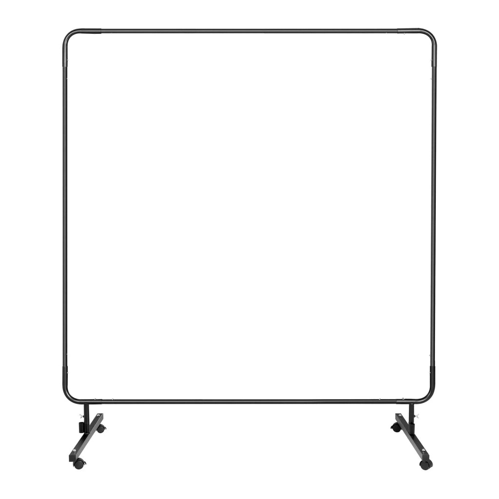 Schermo di protezione per saldatura telone ignifugo (dimensioni: 174 x 174 cm vinile: 0,4 mm resistente ai raggi UV telaio in acciaio incluso) 14_0006835