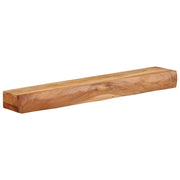2 pz Mensole da Parete | Scaffali a Parete | Ripiano a parete 80x17x8 cm in Legno Massello di Acacia