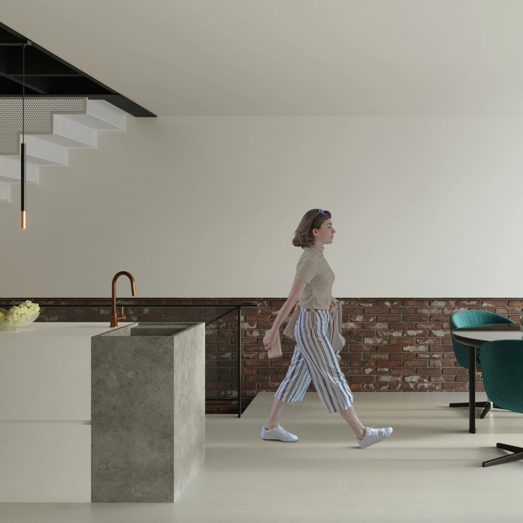 Lampada a sospensione VITREO 3P nero/rame Pure Lume