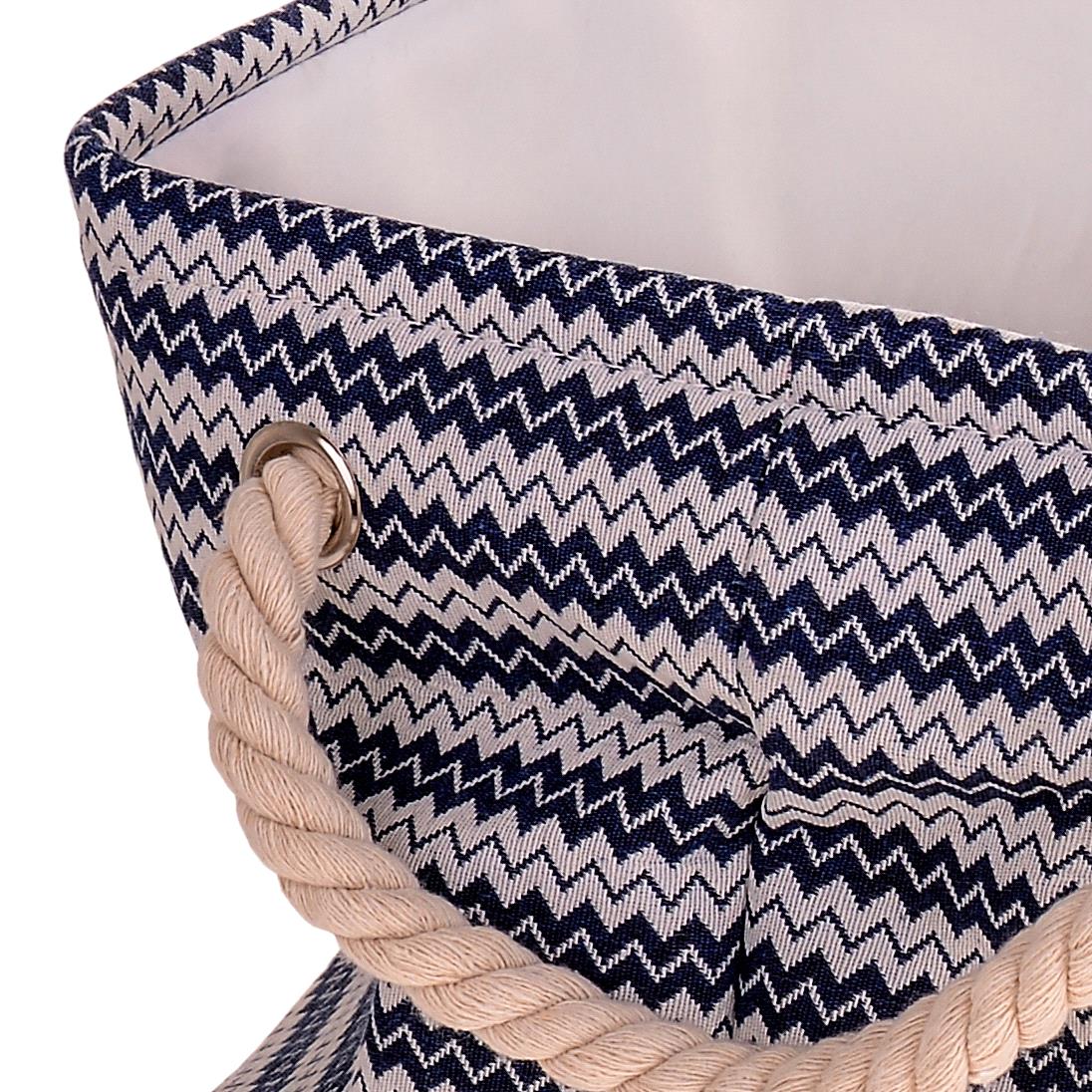 Set 2 Contenitori Tessuto 44x28H cm