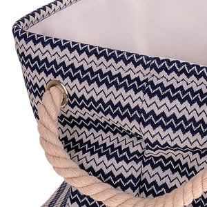 Set 2 Contenitori Tessuto 44x28H cm