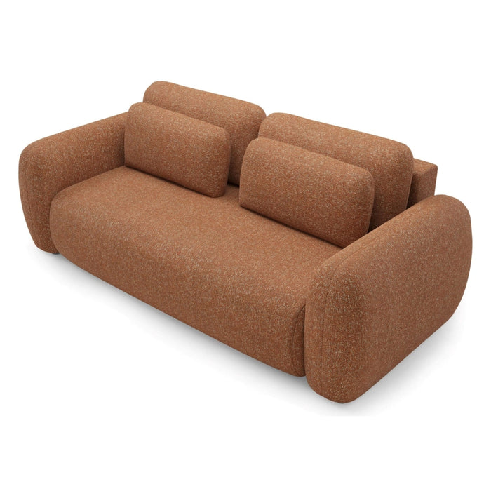 Sessame, Divano Letto 3 Posti Contenitore, 266x121 cm Arancione