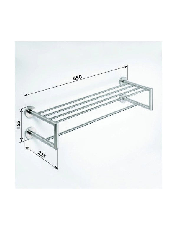 Portasciugamani con doppio trapezio NEO 65x15,5x22,5 cm