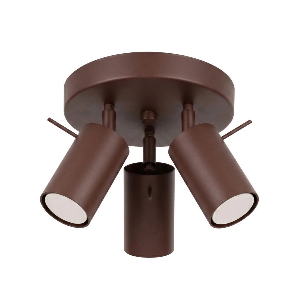 Plafoniera RING 3P marrone