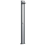 Doccia Tradizionale In Alluminio Spring S Con Miscelatore E Lavapiedi Colore Antracite/Inox Cv-A225/7016-I