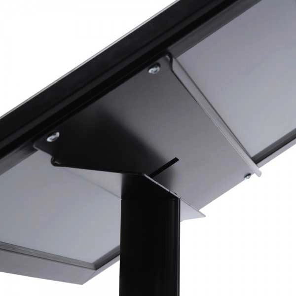 Leggio Menu per esterni Led Nero Ristoranti Alberghi Bed and Breakfast - 2 x A4 LED
