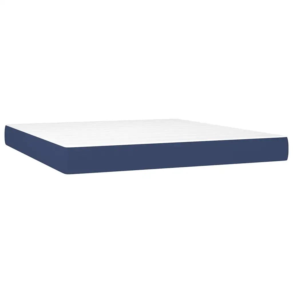 Giroletto a Molle con Materasso Blu 180x200 cm in Tessuto 3128547