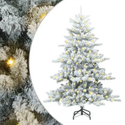Albero di Natale | Decorazioni natalizie Artificiale con Rami Pieghevoli Bianco 150 cm