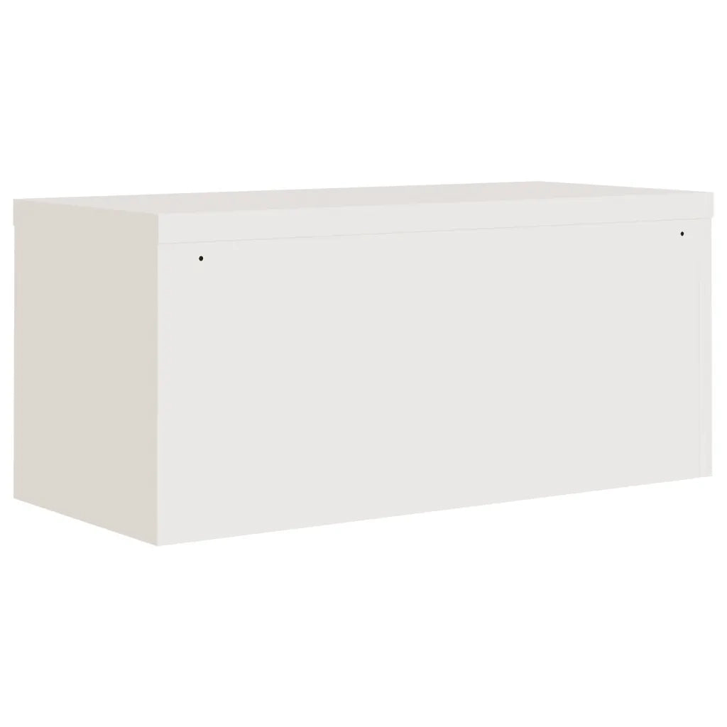 Armadio Classificatore Bianco 90x40x130 cm in Acciaio 3188311