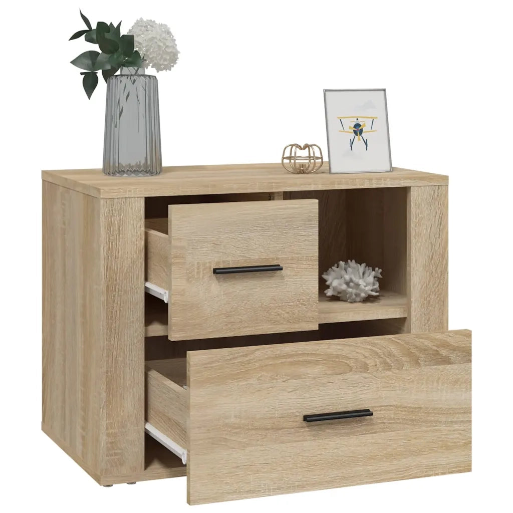 Comodino | Armadio da Notte | Mobiletto da notte Rovere Sonoma 60x36x45 cm in Legno Multistrato