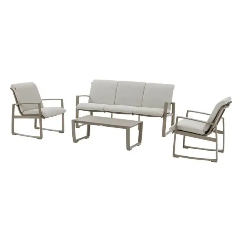 Set salotto hespéride Meloane tortora 5 posti cm 120x59x38 h