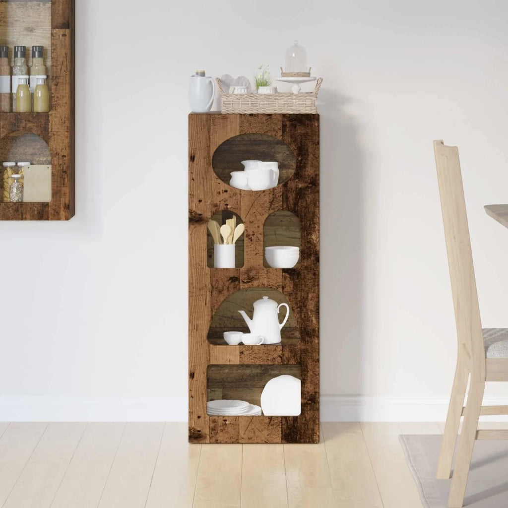 Credenza | Madia | Buffet da pranzo | Armadio da pranzo Legno vecchio 40 x 35 x 100,5 cm Legno multistrato
