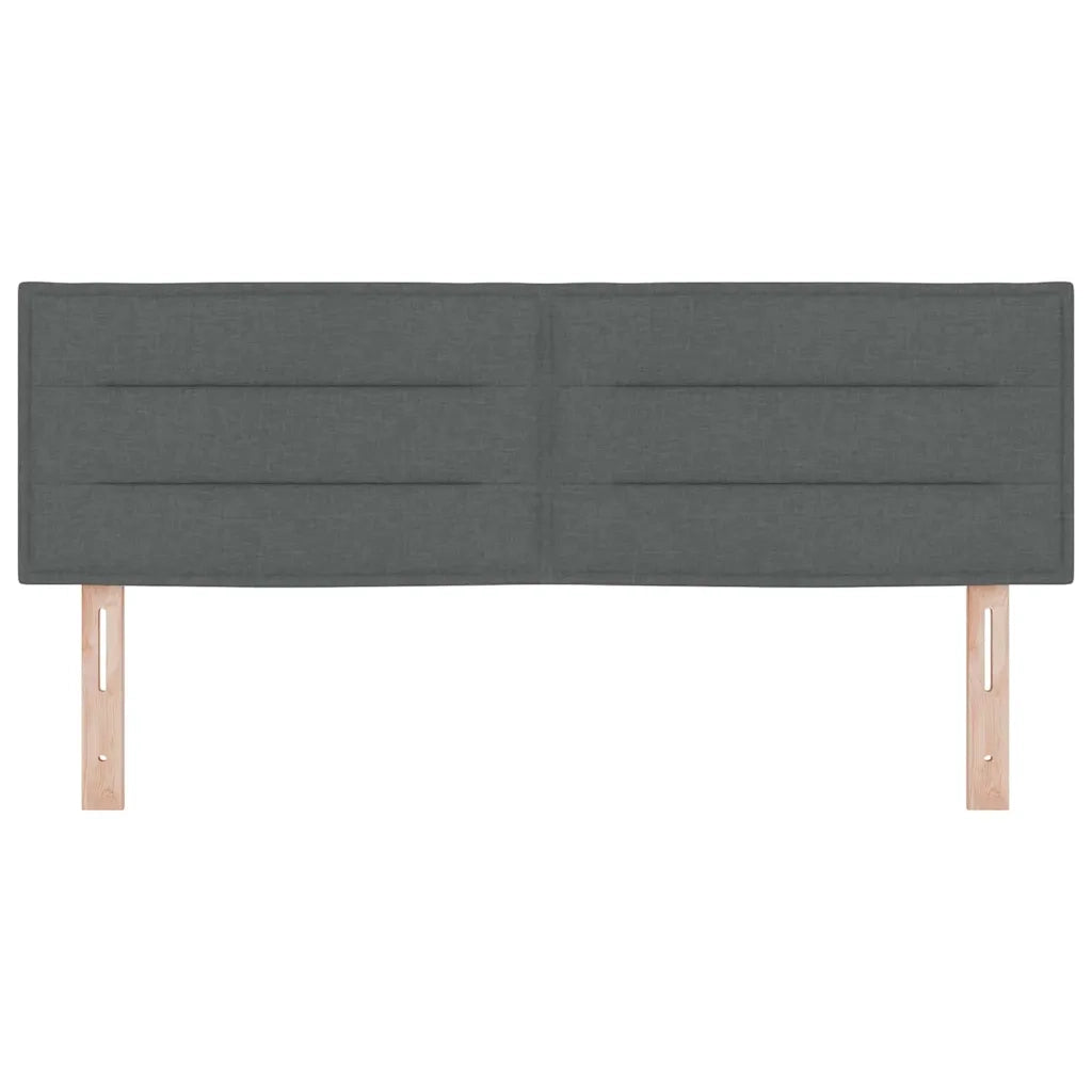 Testiera | Testata Grigio scuro 160 cm Tessuto
