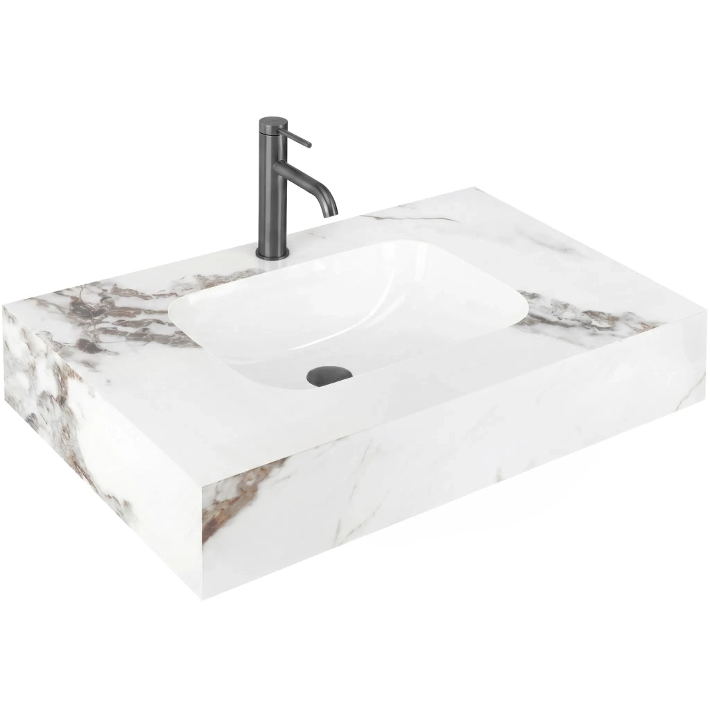 Lavabo Sospeso Rea Aresa Cold Jade 80