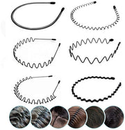 Set di 6 Cinture in Metallo Nero - Cintura ondulata e antiscivolo per Signore e Signori