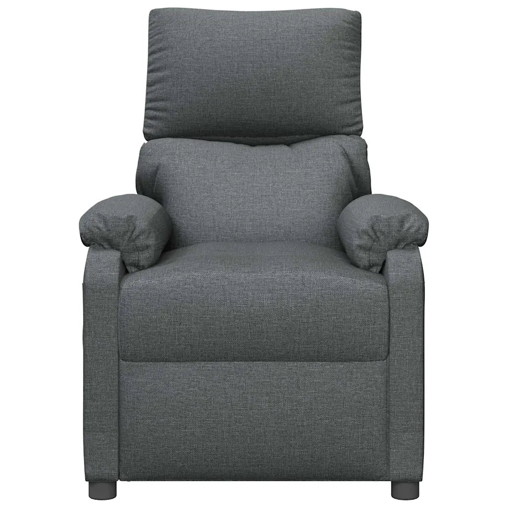 Divano Sedia-Poltrona Reclinabile in Tessuto Grigio Scuro 476015