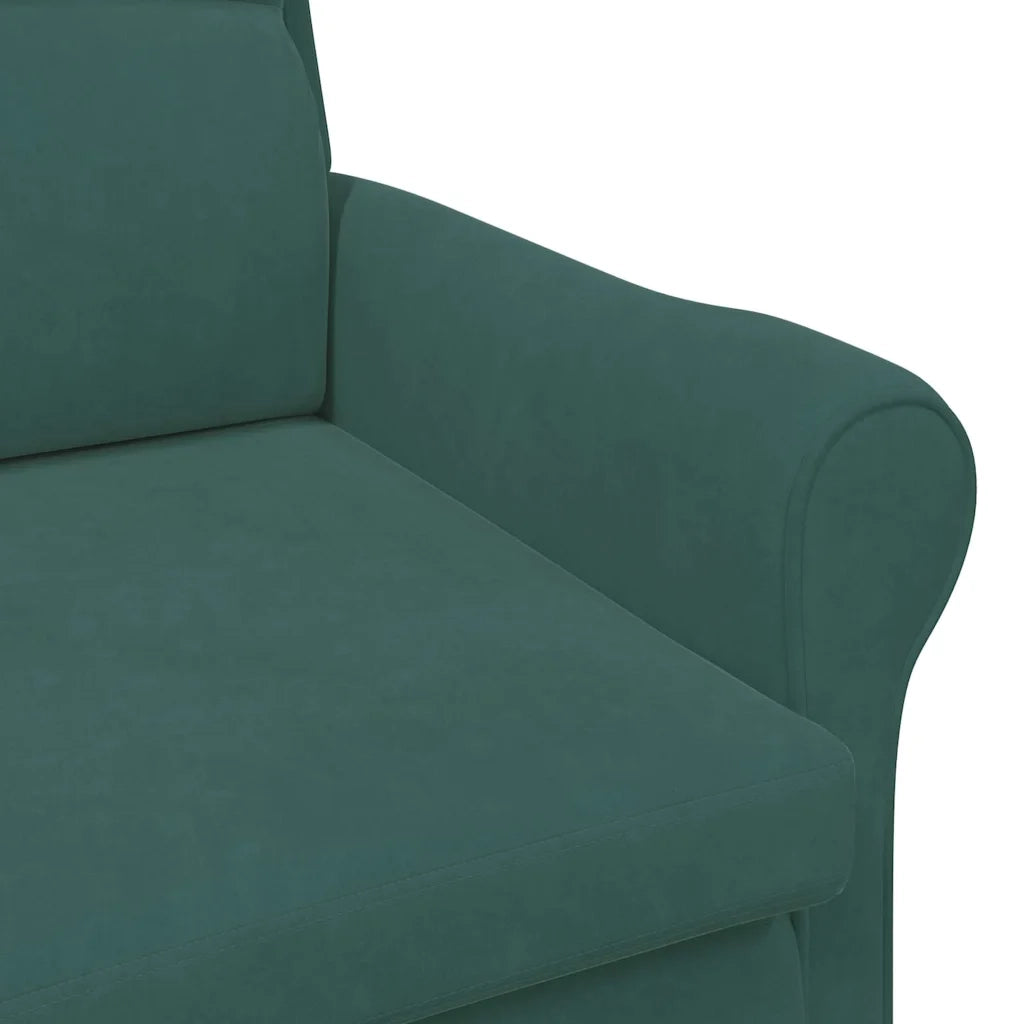 Divano Sedia-Poltrona Verde scuro Velluto 551522
