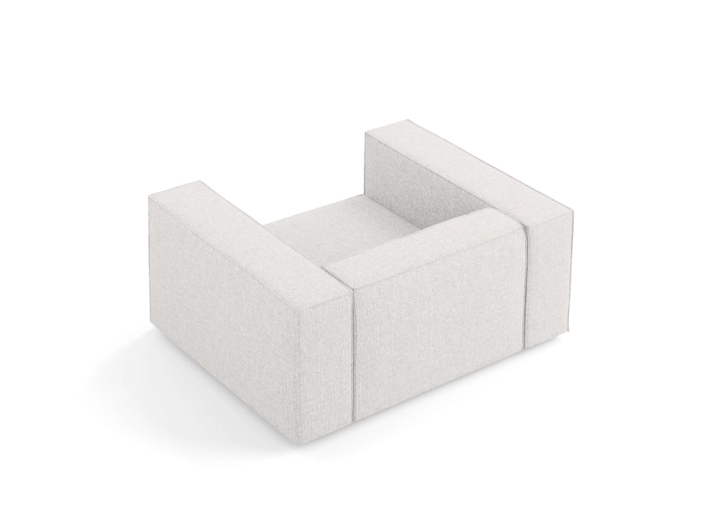 Cosmopolitan Design - Poltrona "Arendal" in ciniglia grigio chiaro 