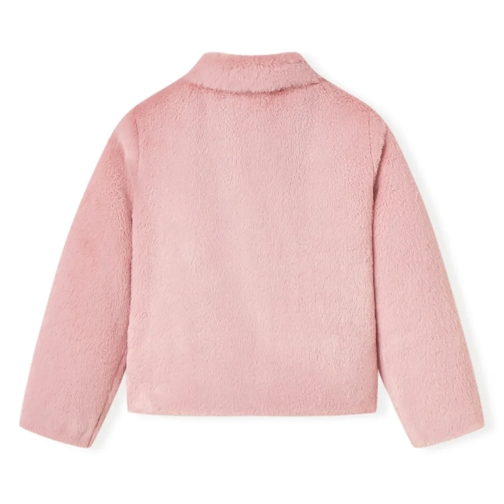 Cappotto per Bambini in Pelliccia Sintetica Rosa 128 CFW6333266
